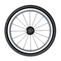 Metal spoke whisper wheel - Art-Nr. 3-333-80 - Ø 25 cm